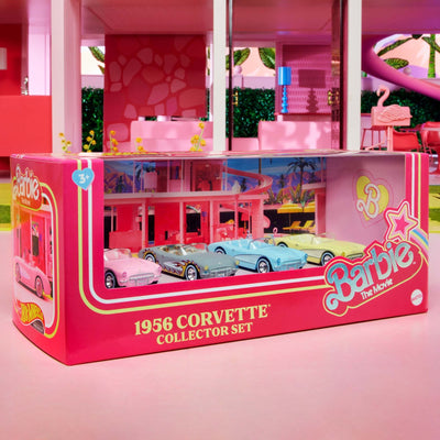 HRL24 BARBIE CORVETTE SET Hotwheels Premium