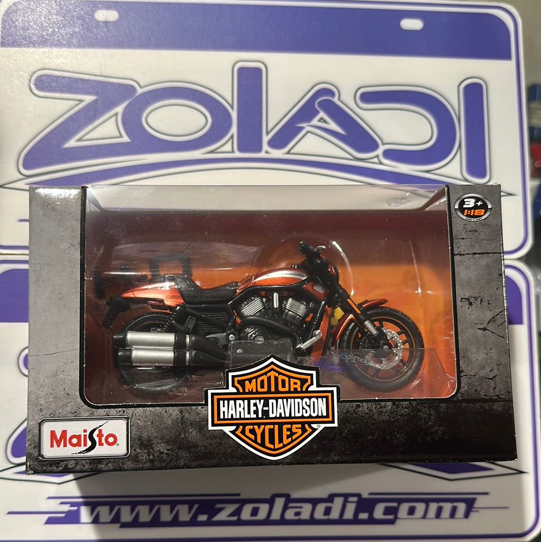 Maisto Harley Davidson M11 Naranja 1/18