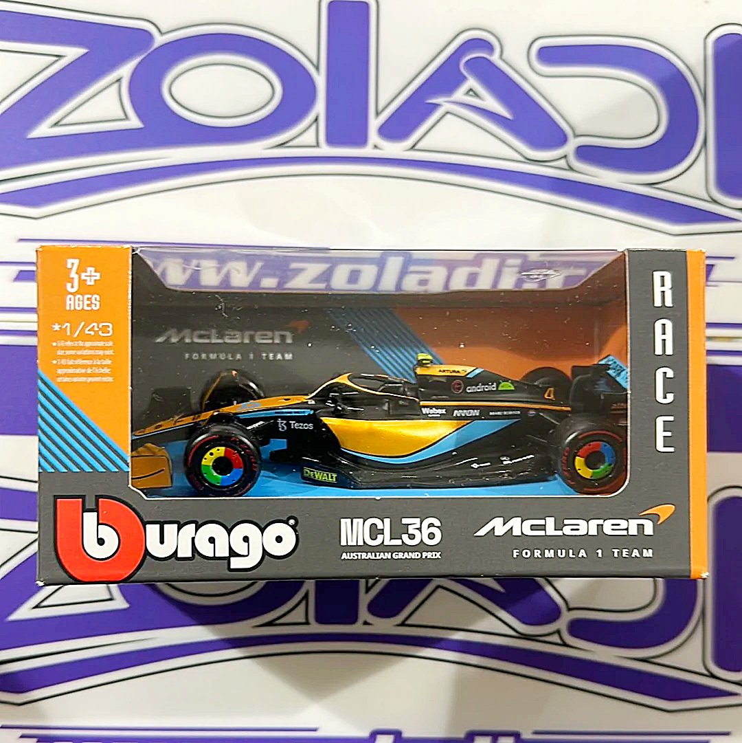 MCL36 Lando Norris #4 MCLAREN (WITHOUT ACRYLIC/WITHOUT HELMET)