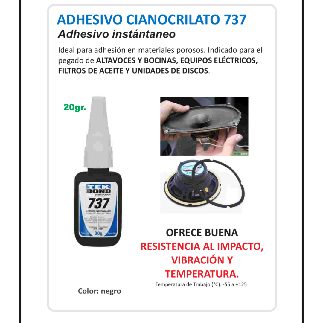 737 TEKBOND Black Glue