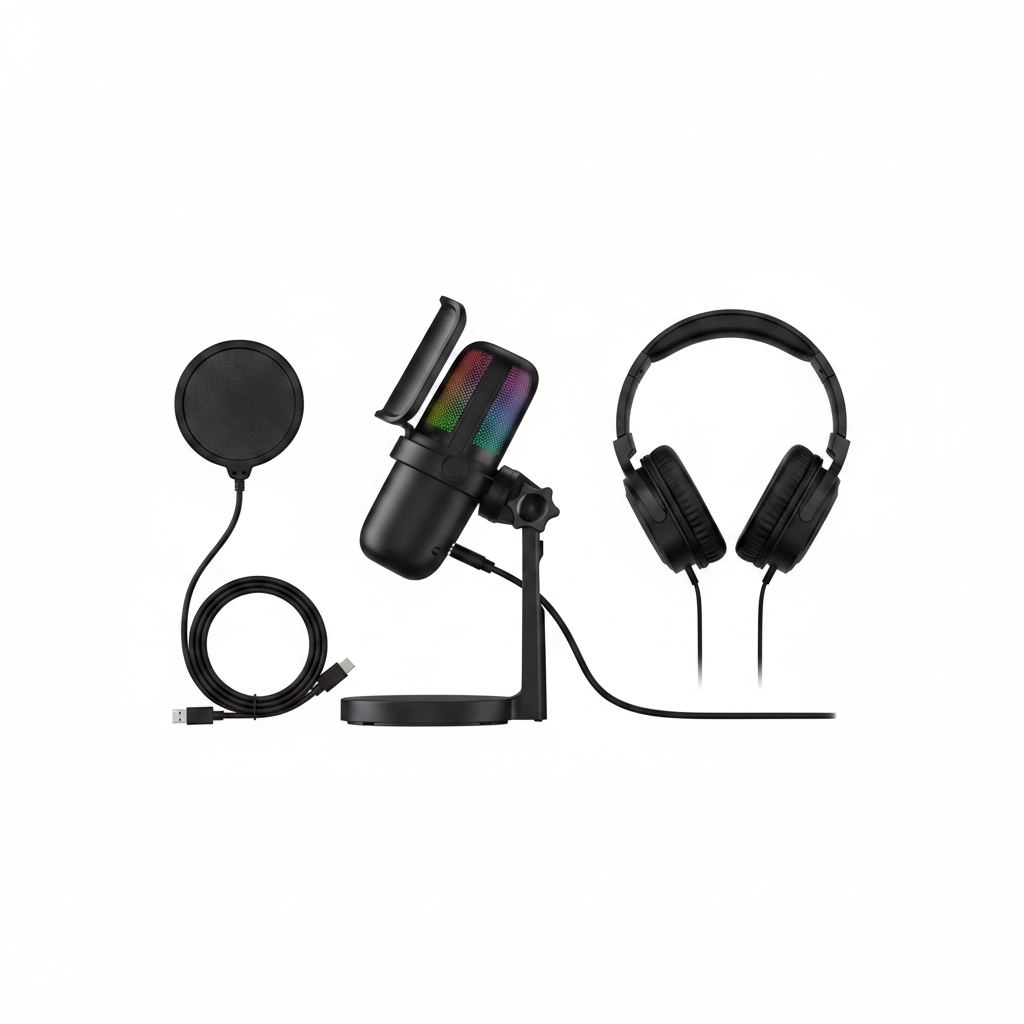 MICROFONO STREAMING RGB KUZLER
