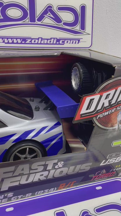35744 BRIAN NISSAN SKYLINE GTR34 FAST&FURIOUS CONTROL REMOTO