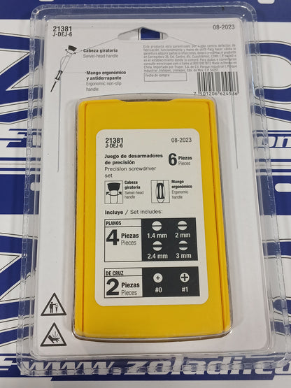 JUEGO SET DESARMADORES DE JOYERO