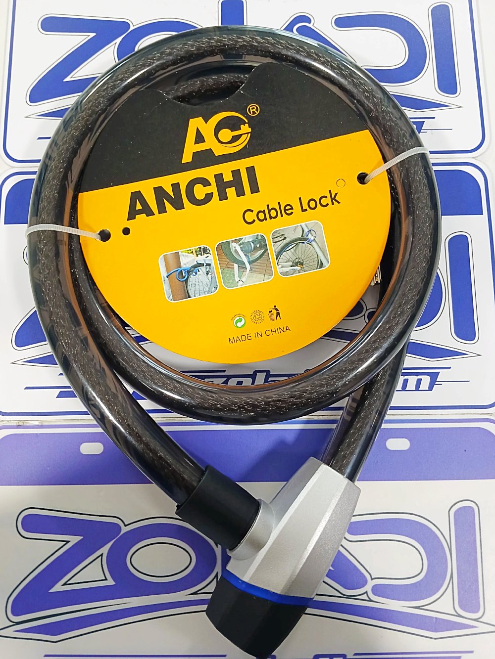 CADENA GRANDE CON LLAVE MOTO BICI