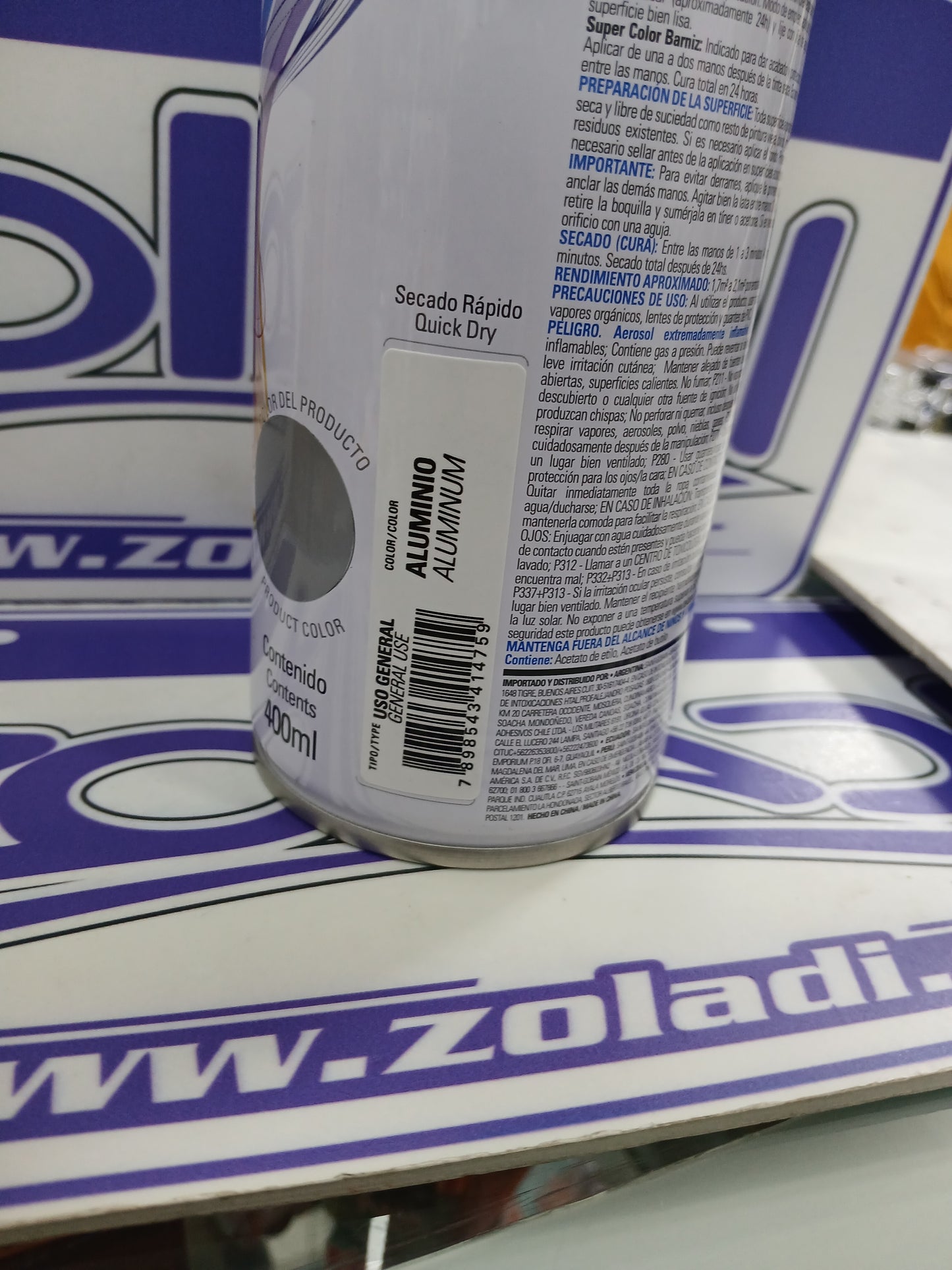 ALUMINIO - PINTURA EN SPRAY TEKBOND