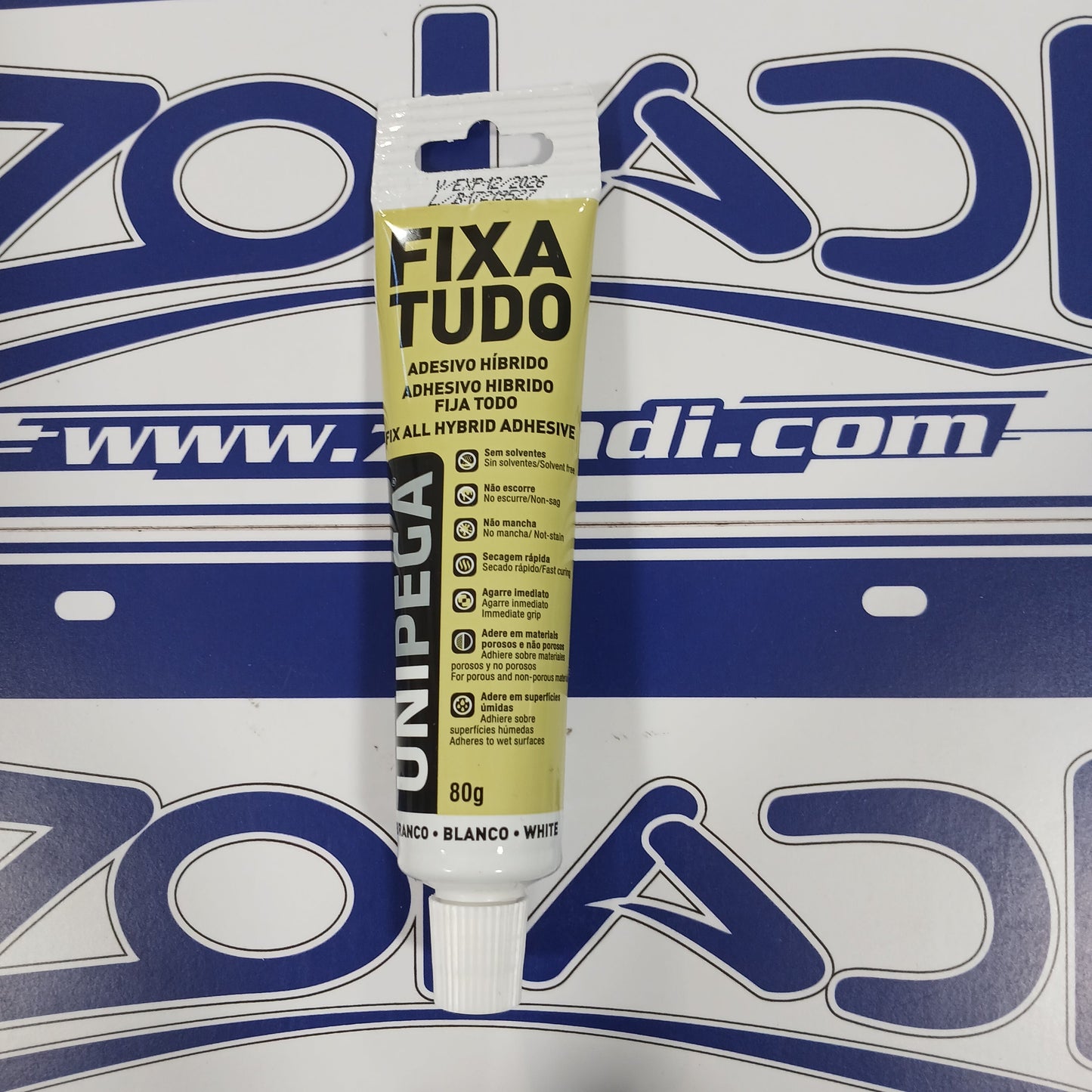 ADHESIVO HIBRIDO BLANCO 80G FIJA TODO UNIPEGA