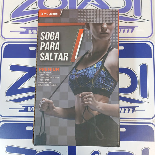 SOGA PARA  SALTAR  (NEGRO )