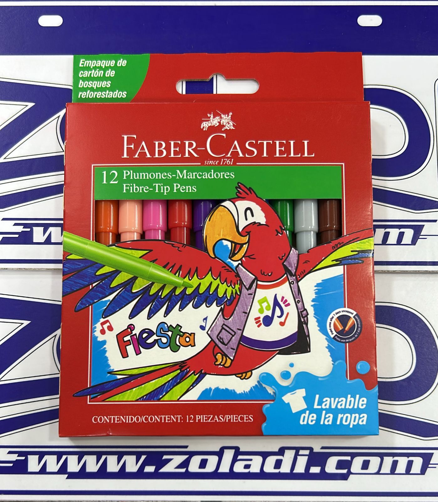 12 PLUMONES O MARCADORES FABER CASTELL
