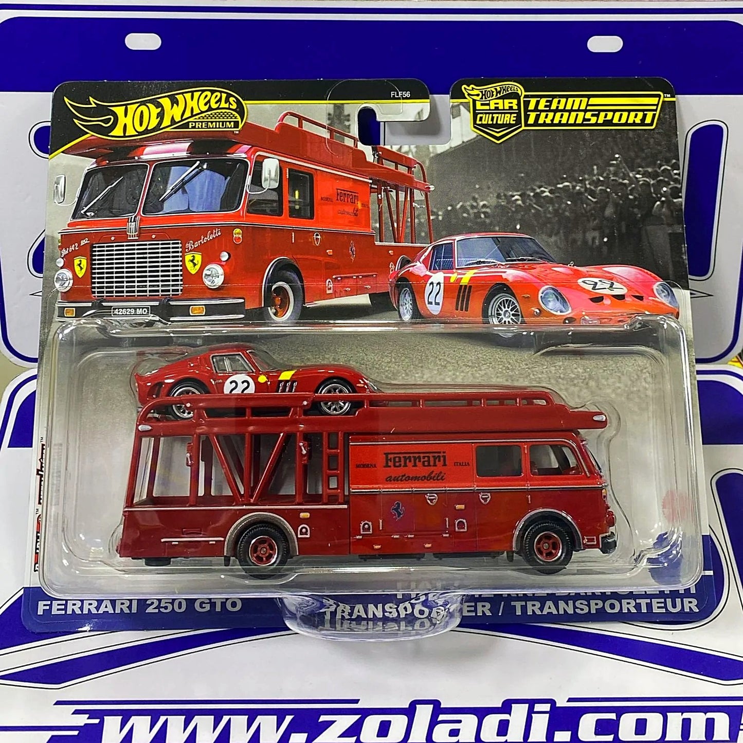 JBM37 FERRARI 250 GTO / FIAT 42 RN2 BARTOLETTI TRANSPORTER