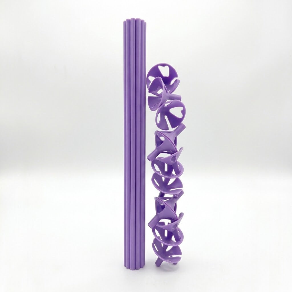 SOPORTE DE GLOBO 10 PCS MORADO