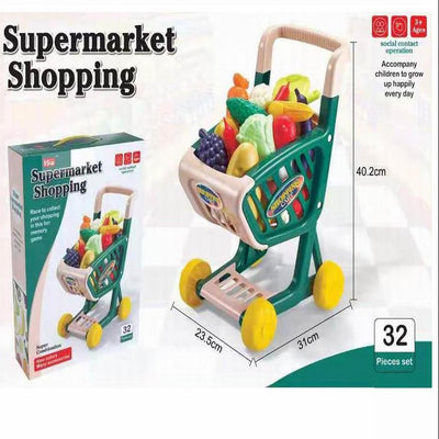 CARRITO SUPERMERCADO X 32 PIEZAS 40 CM