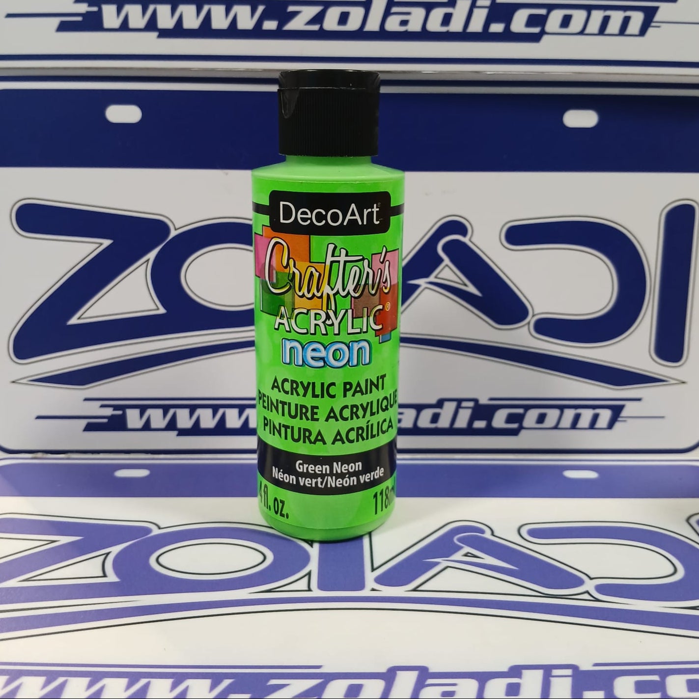 PINTURA ACRÍLICA VERDE NEON