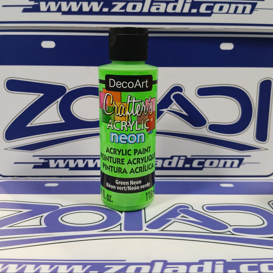 PINTURA ACRÍLICA VERDE NEON