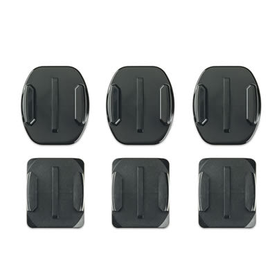 Curved and flat adhesive supports