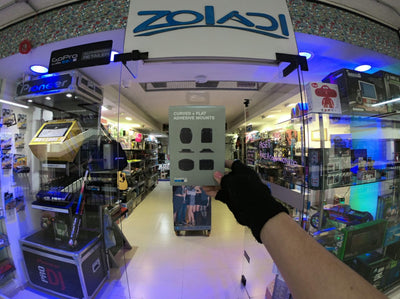 Curved and flat adhesive supports