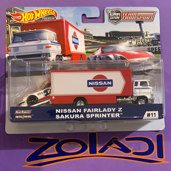 FYT14 Nissan Fairlady Team Transport Hot Wheels