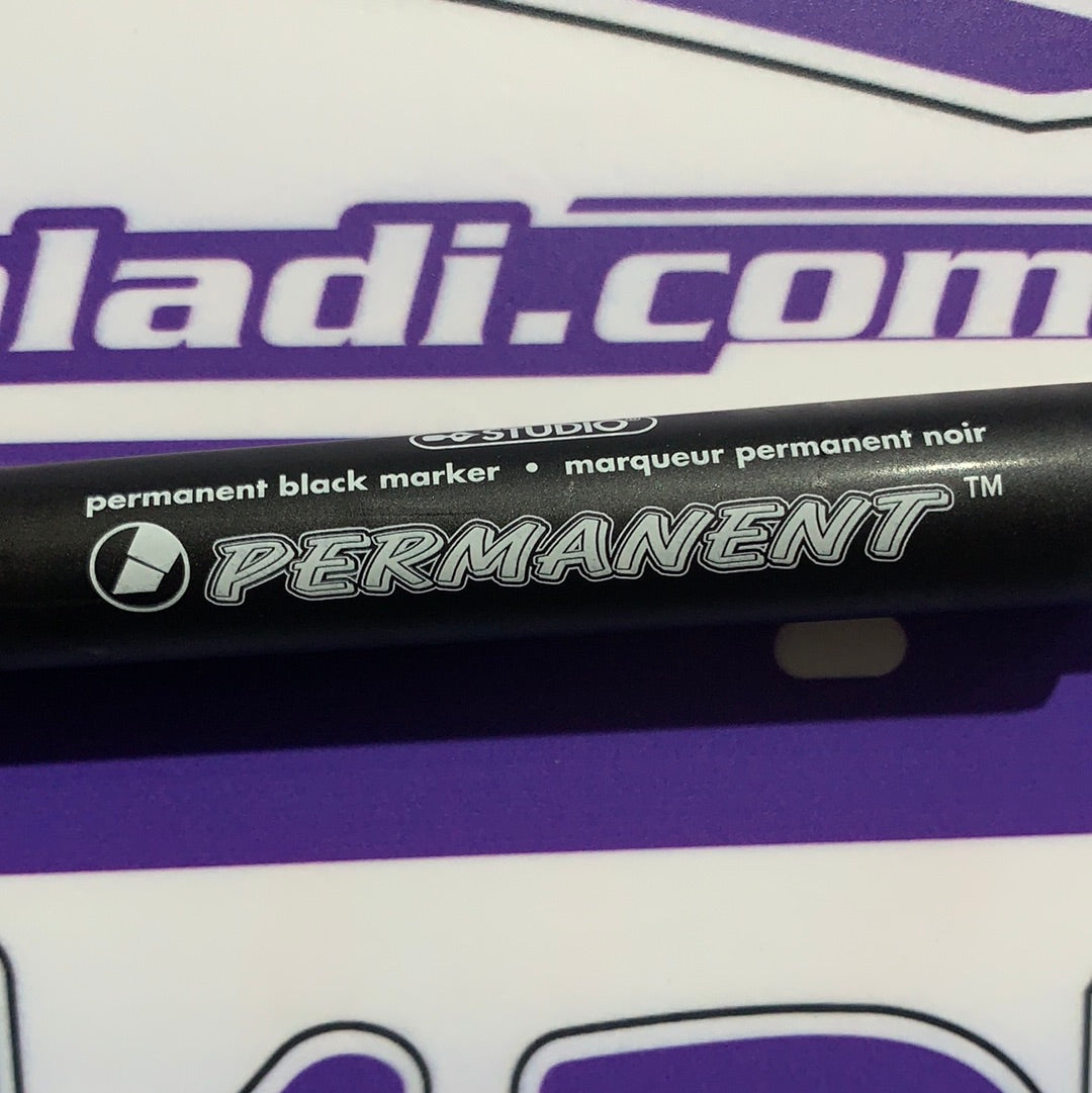 Plumón Indeleble Grueso Negro