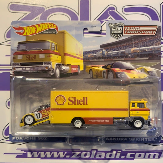 HCR34 Porsche 962 Shell Team Transport Hot Wheels