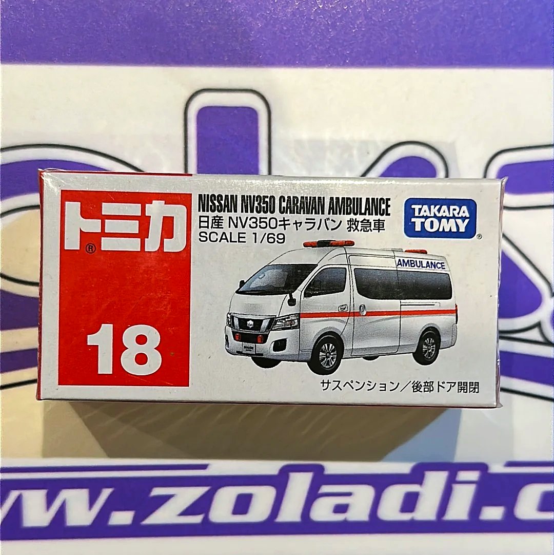18 NISSAN NV350 CARAVAN AMBULANCIA TOMICA