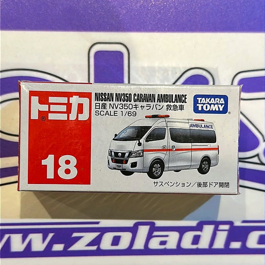 18 NISSAN NV350 CARAVAN AMBULANCIA TOMICA
