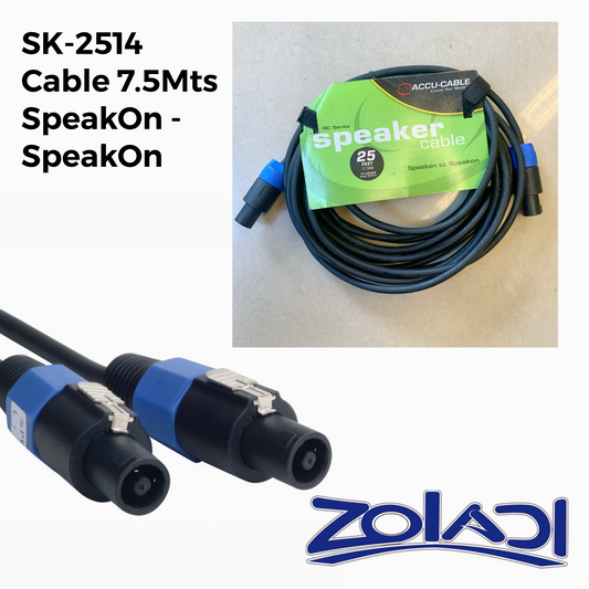 SK2514 Cable SpeakOn a SpeakOn  7.5Mts