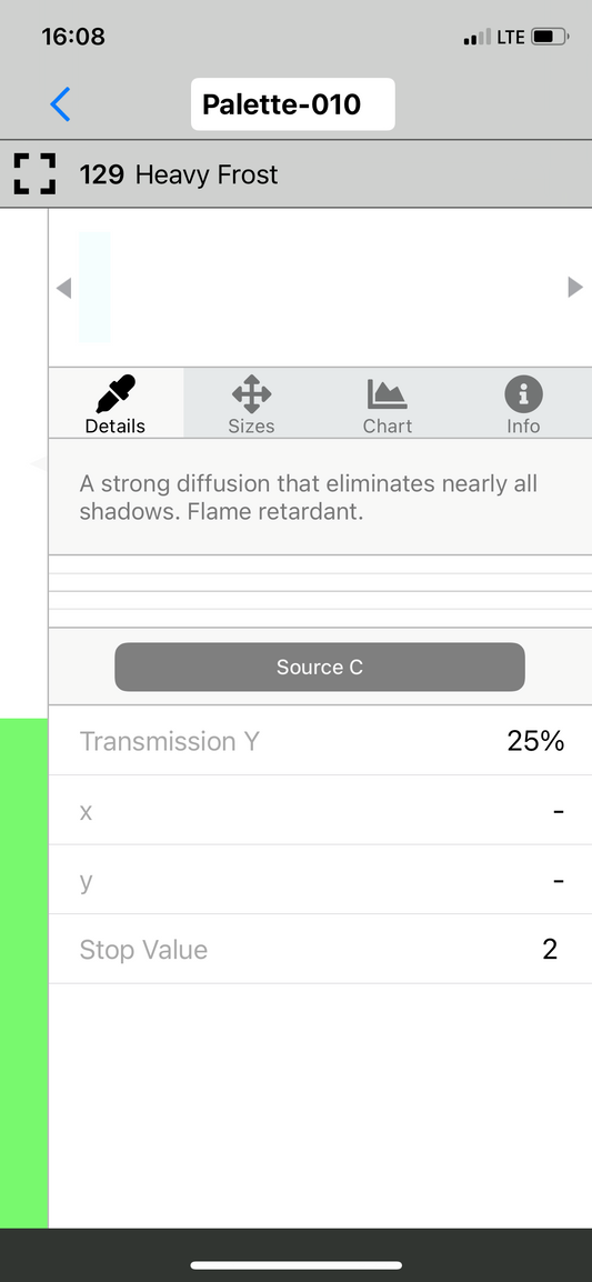 #129 Heavy Frost LEE FILTERS 50X60CM