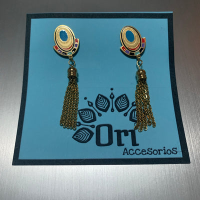 Mandala Colored Earrings