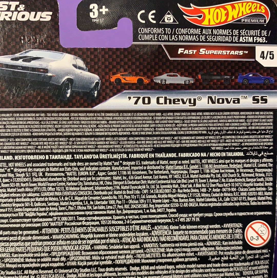 GRK50 Chevy Nova Fast&furious Hot Wheels
