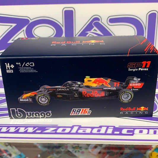 RB16B Sergio Perez #11 RedBull (CON CASCO Y ACRÍLICO) 2021