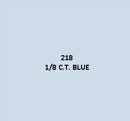 #218 1/8 C.T. BLUE LEE FILTERS 50x60cm