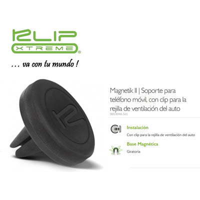 KlipXtreme Magnetik II Soporte magnético para carro