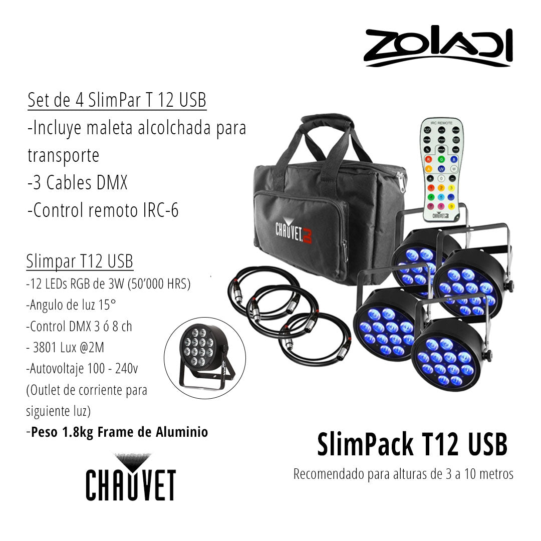 SlimPack T12 USB CHAUVET DJ